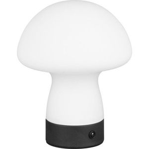 Matně bílá LED stolní lampa se skleněným stínidlem (výška 18 cm) Dooley – Trio obraz