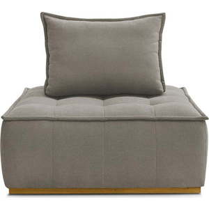 Taupe křeslo z textilie bouclé Elisa – Bobochic Paris obraz
