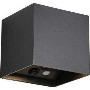 LED nástěnné venkovní svítidlo se senzorem pohybu na USB (výška 10 cm) Genie – Trio obraz