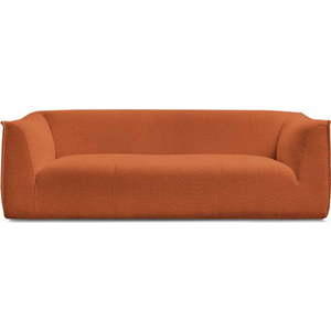 Oranžová pohovka z textilie bouclé 242 cm Giorgia – Bobochic Paris obraz