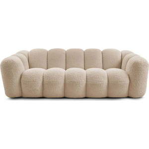 Světle hnědá pohovka z textilie bouclé 232 cm Hippolyte – Bobochic Paris obraz