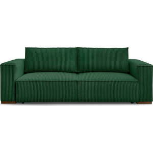 Zelená manšestrová rozkládací/s úložným prostorem pohovka 244 cm Chelsea – Bobochic Paris obraz