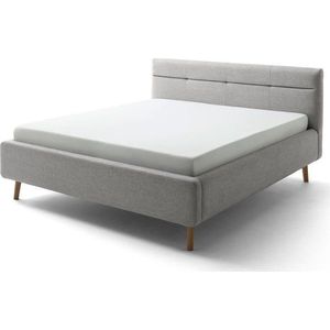Šedá čalouněná dvoulůžková postel bez roštu 160x200 cm Lotte – Meise Möbel obraz