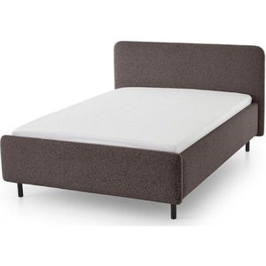 Antracitová čalouněná dvoulůžková postel s úložným prostorem s roštem 140x200 cm Primo – Meise Möbel obraz