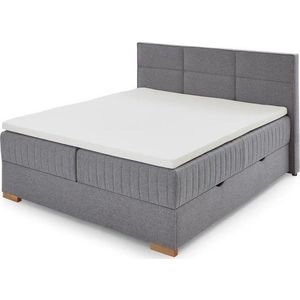 Šedá boxspring postel s úložným prostorem 160x200 cm Tambo – Meise Möbel obraz