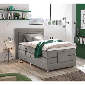 MID.YOU POSTEL BOXSPRING, 100/200 cm, světle šedá obraz