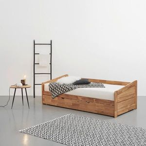 Livetastic VÝSUVNÁ POSTEL, 90/200 cm barvy dubu obraz