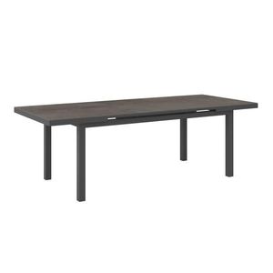 Ambia Garden ZAHRADNÍ STŮL, kov, sklo, 180-240/75/100 cm obraz