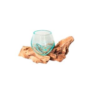 Ambia Home VÁZA, dřevo, sklo, 8 cm obraz