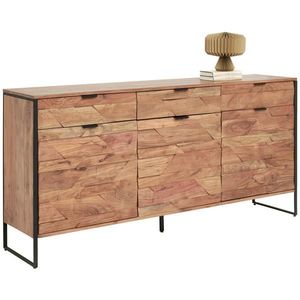 Ambia Garden ŠIROKÁ KOMODA, akácie, černá, barvy akácie, 175/86/40 cm obraz