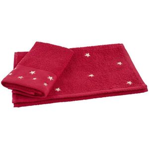 X-Mas RUČNÍK PRO HOSTY, 30/50 cm, červená, barvy zlata obraz