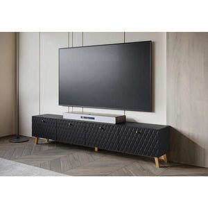 Livetastic NÍZKÁ KOMODA, černá, 190/40/32 cm obraz