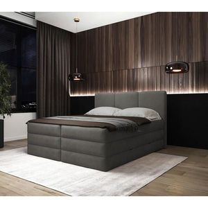 MID.YOU POSTEL BOXSPRING, 180/200 cm, antracitová obraz