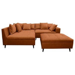 MID.YOU ROHOVÁ SEDAČKA, textil, rezavá obraz