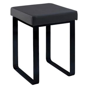 XXXL STOLIČKA DO SPRCHY, černá, 37/47/35 cm obraz