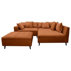 MID.YOU ROHOVÁ SEDAČKA, textil, rezavá obraz