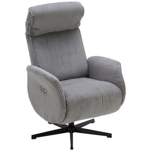 Xora RELAXAČNÍ KŘESLO, kov, textil, šedá, černá obraz