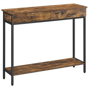 Boxxx KONZOLOVÝ STOLEK, hnědá, černá, 100/30/80 cm obraz