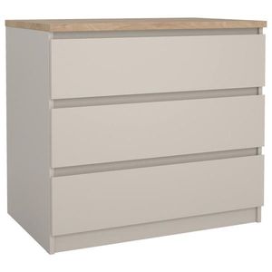 Boxxx KOMODA, barvy dubu, kašmírová, 77/70, 1/50 cm obraz