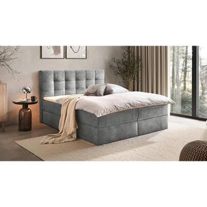 Boxxx AMERICKÁ POSTEL, 140/200 cm, šedá obraz