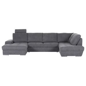 Hom`in SEDACÍ SOUPRAVA, textil, tmavě šedá obraz