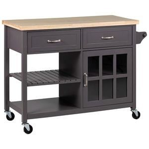 Livetastic SERVÍROVACÍ VOZÍK, šedá, přírodní barvy, 117/86/48 cm obraz