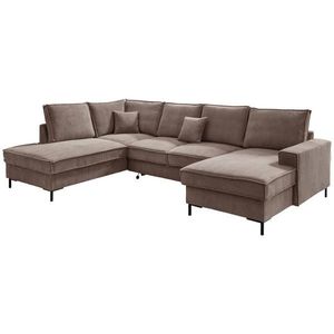 MID.YOU SEDACÍ SOUPRAVA, textil, šedavě hnědá obraz