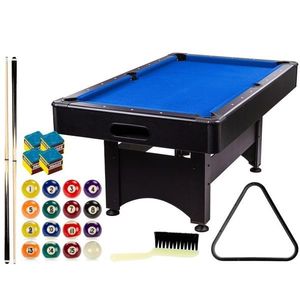 GamesPlanet® 2303 pool billiard kulečník s vybavením, 6 ft obraz