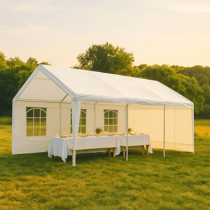 Univerzální párty stan 6×4 m, PE 180 g/m², boční stěny zip obraz