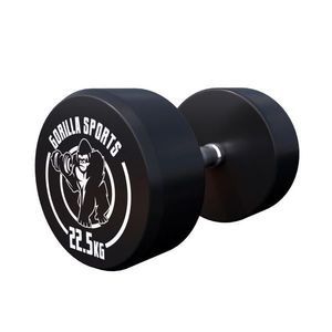 Gorilla Sports Jednoruční činka černo/bílá, 5 kg obraz