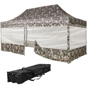 Instent PRO Zahradní párty stan, nůžkový, 3 x 6 m, urban obraz