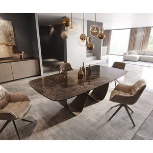 Jídelní stůl Edge Boot 240x120 keramika Laminam® Emperador obraz