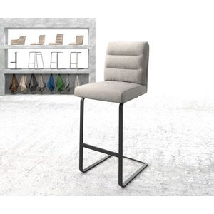 Barová židle Pela-Flex Stripes Light Grey Cantilever Flat Metal obraz