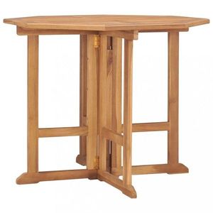 Skládací zahradní jídelní stůl 90 x 90 x 75 cm masivní teak obraz