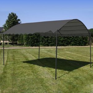 Zahradní altán 3 x 4 m Dekorhome Antracit, Zahradní altán 3 x 4 m Dekorhome Antracit obraz