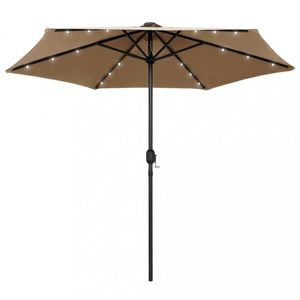 Zahradní slunečník s LED světly Ø 270 cm Dekorhome obraz