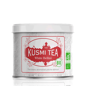 Kusmi Tea Sypaný bílý čaj White Bellini Bio, kovová dóza 90 g 21700A1070 obraz
