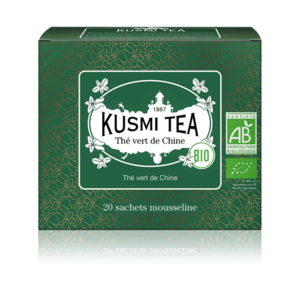 Kusmi Tea Porcovaný zelený čaj Chinese green tea Bio, 20 sáčků 21627A1120 obraz