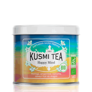 Kusmi Tea Sypaný bylinný čaj Happy Mind Bio, kovová dóza 100 g 21662A1070 obraz