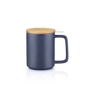 Kusmi Tea Hrnek na čaj s nerezovým sítkem, 0, 48 l, modrá 5000000852 obraz