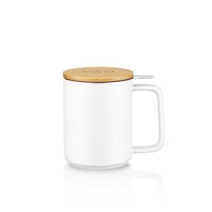Kusmi Tea Hrnek na čaj s nerezovým sítkem, 0, 48 l, bílá 5000000854 obraz