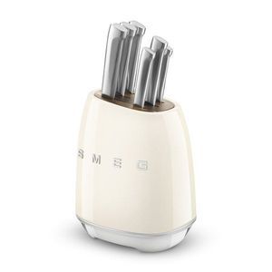 Smeg SMEG blok s noži, 6 ks krémová KBSF02CR obraz