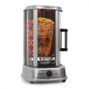 OneConcept Kebap Master Pro, vertikální gril, 1500 W, stříbrný obraz