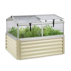 Blumfeldt High Grow Advanced, vyvýšený záhon se střechou, 120x95x100cm, 540l, ocel, béžový obraz