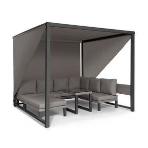 Blumfeldt Havana, pavilon & Lounge-Set, 270x230x270cm, 4 dvojsedadlá, šedý obraz
