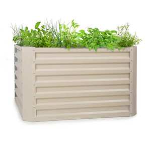 Blumfeldt Blum High Grow Straight, vyvýšený záhon, 100 x 60 x 100 cm, 600 l, ocel obraz