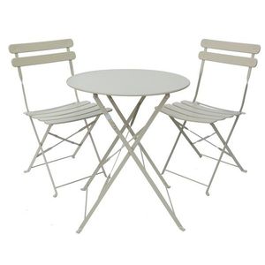 Bistro set, šedý obraz