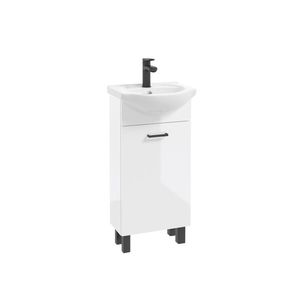 ArtDef Koupelnová skříňka NOVELTY White D40 s umyvadlem Roberto | 40 cm obraz