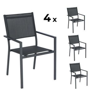 Elvisia Zahradní židle DITTE | 4 kusy obraz