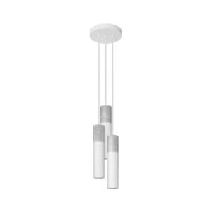 SL.1080 - Lustr na lanku BORGIO 3xGU10/40W/230V beton/kov bílá obraz